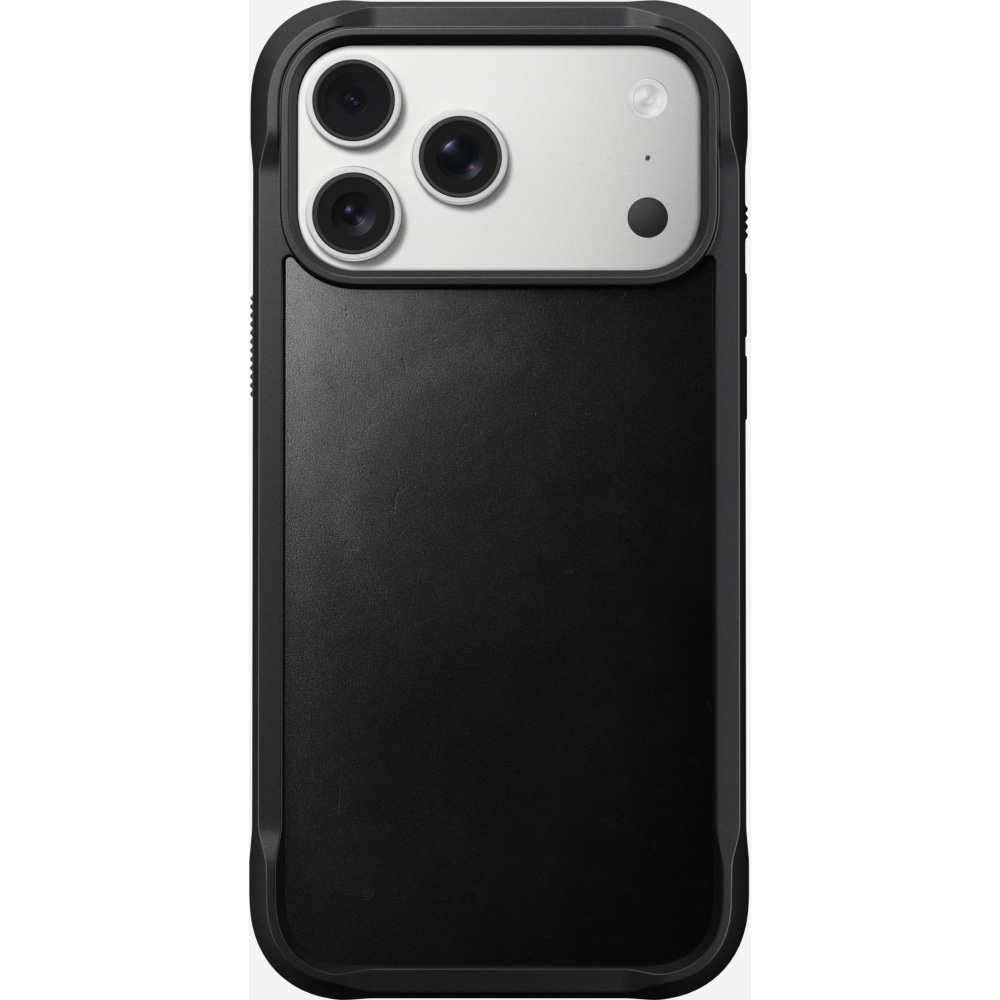 Nomad Rugged Leather Mag do iPhone 17 Pro Max, czarne